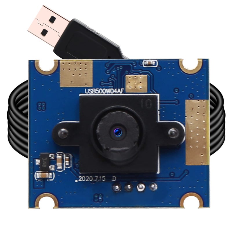 ELP 5mp 60degree Fixed Lens USB Camera with OV5640 Sensor for Linux/Android/mac/Windows PC Webcam USB2.0 UVC Vide Camera Module Opencv Raspberry Pi USB with Cameras for Computer, PC, Laptop - Image 1